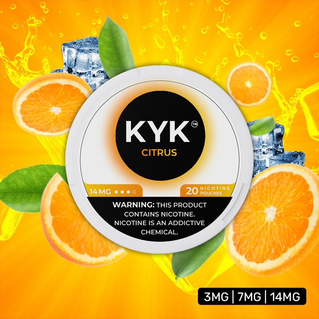 KYK Citrus Nicotine Pouch 7mg