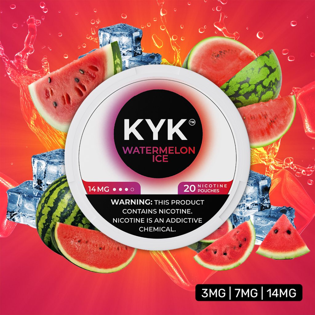 KYK Watermelon ICE Nicotine Pouch 7mg