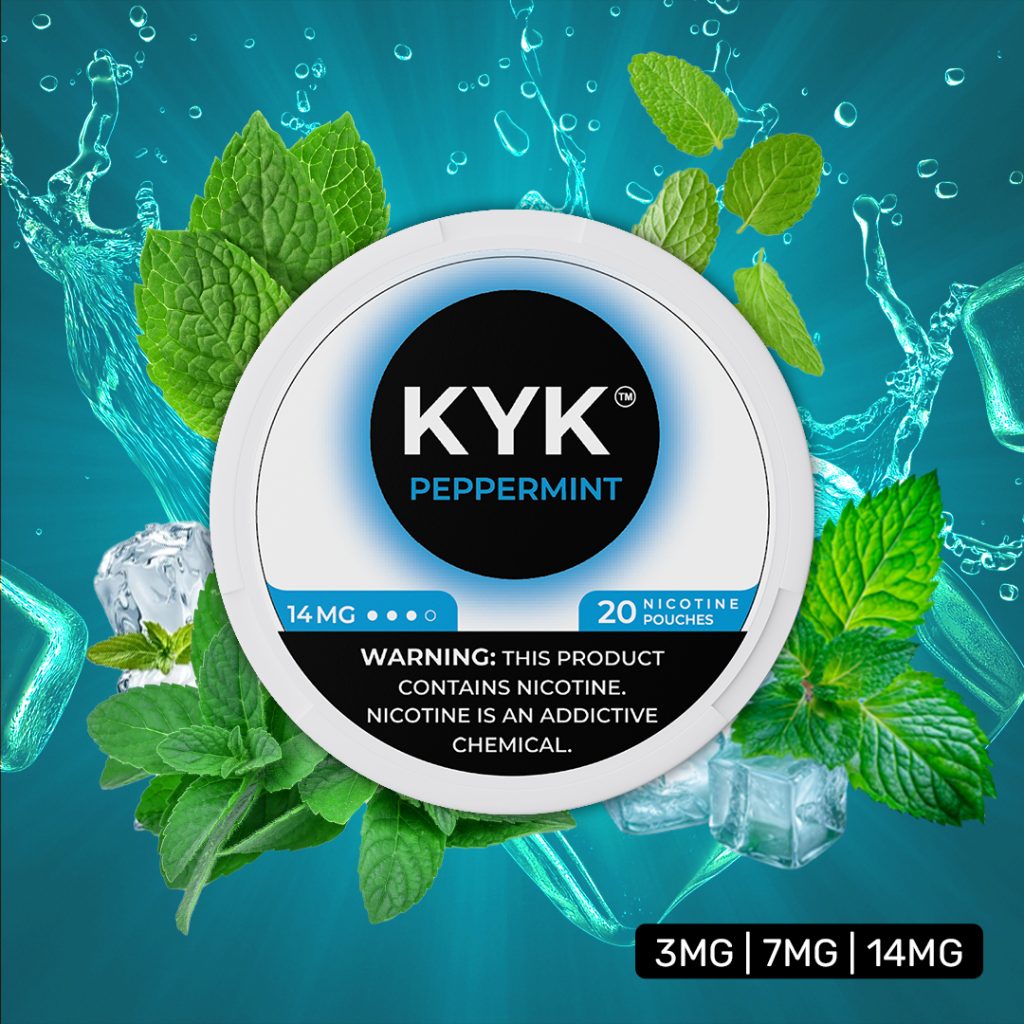 KYK PepperMint Nicotine Pouch 7mg